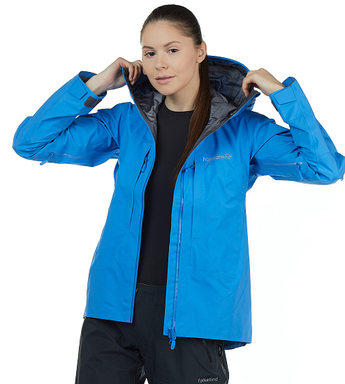 Куртка женская Norrona Trollveggen Gore-Tex Pro Light Campanula - Фото 2 большая