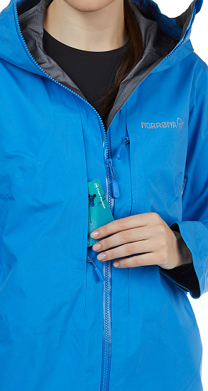 Куртка женская Norrona Trollveggen Gore-Tex Pro Light Campanula - Фото 6 большая