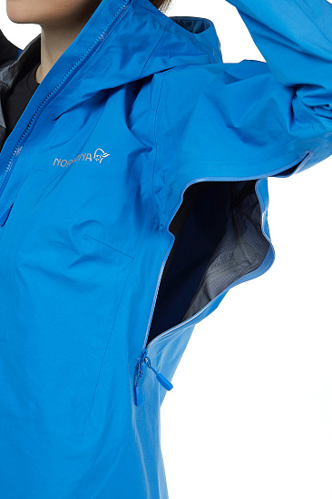 Куртка женская Norrona Trollveggen Gore-Tex Pro Light Campanula - Фото 7 большая