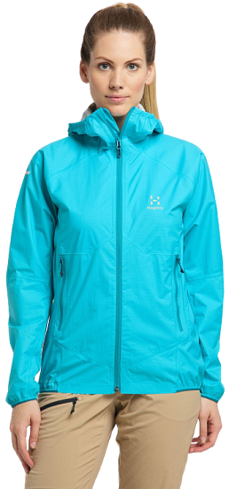 Куртка женская Haglofs L.I.M Proof Maui Blue - Фото 3 большая