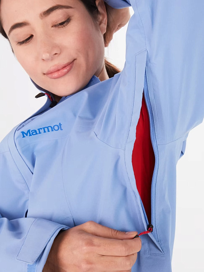 Куртка женская Marmot PreCip Eco Pro Getaway Blue - Фото 6 большая