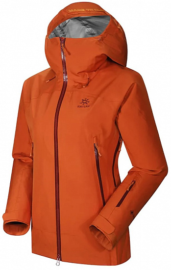 Куртка женская Kailas Mont-X Hardshell Oxidized Orange - Фото 3 большая