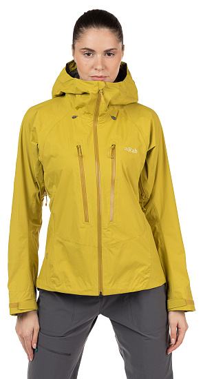 Куртка женская Rab Downpour Alpine Sulphur - Фото 3 большая