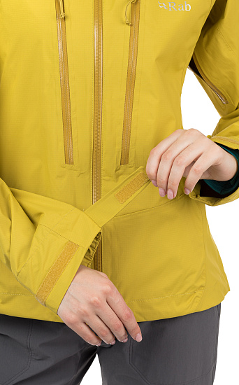 Куртка женская Rab Downpour Alpine Sulphur - Фото 7 большая