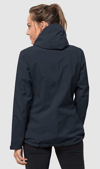 Куртка женская Jack Wolfskin Jwp Shell Night Blue - Фото 2 большая