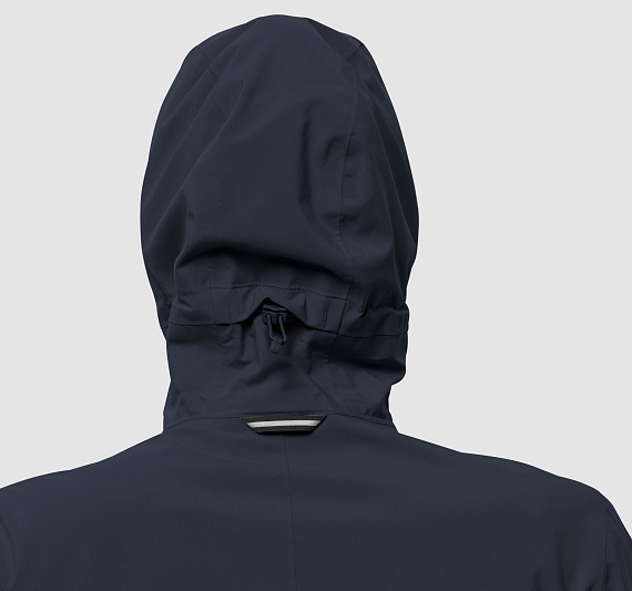 Куртка женская Jack Wolfskin Jwp Shell Night Blue - Фото 4 большая