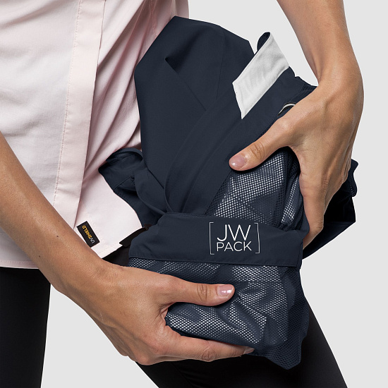 Куртка женская Jack Wolfskin Jwp Shell Night Blue - Фото 5 большая
