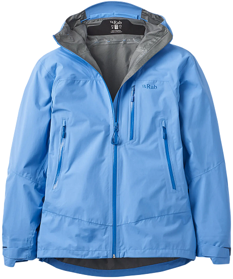 Куртка женская Rab Downpour Mountain Bluebird - Фото 1 большая
