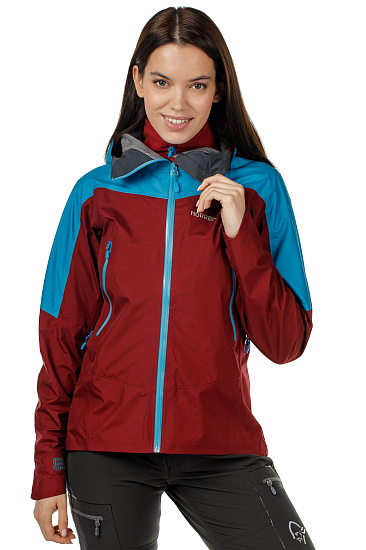 Куртка женская Norrona Falketind Gore-Tex Rhubarb - Фото 3 большая