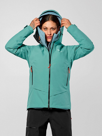 Куртка женская Salewa Ortles Gtx 3L Epe Willow - Фото 3 большая