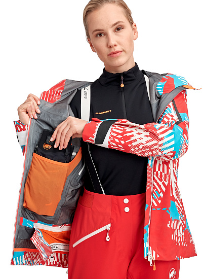 Куртка женская Mammut Nordwand Visiflage HS Hooded Azalea - Фото 8 большая