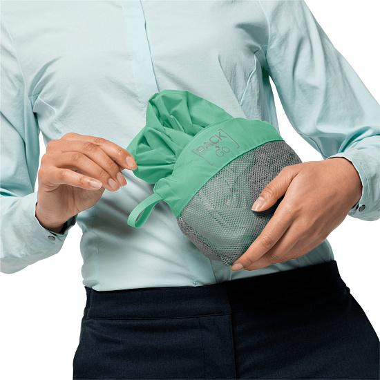 Куртка женская Jack Wolfskin JWP Shell Pacific green - Фото 5 большая