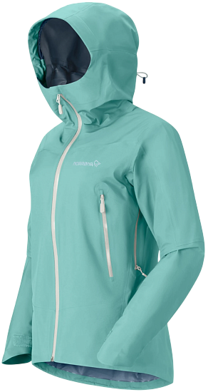 Куртка женская Norrona Falketind Gtx Malachite Green - Фото 2 большая