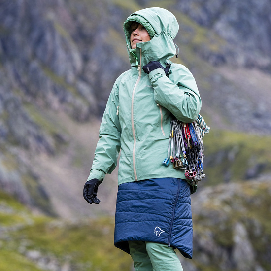 Куртка женская Norrona Falketind Gtx Malachite Green - Фото 9 большая