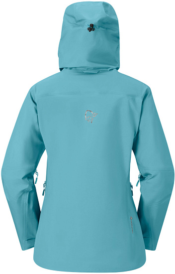 Куртка женская Norrona Falketind Gtx Brittany Blue - Фото 2 большая