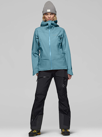 Куртка женская Norrona Falketind Gtx Brittany Blue - Фото 4 большая