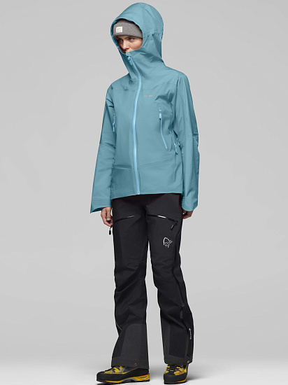 Куртка женская Norrona Falketind Gtx Brittany Blue - Фото 6 большая