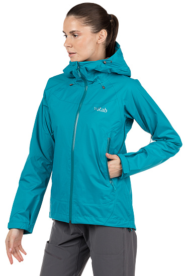 Куртка женская Rab Downpour Plus Tasman - Фото 4 большая
