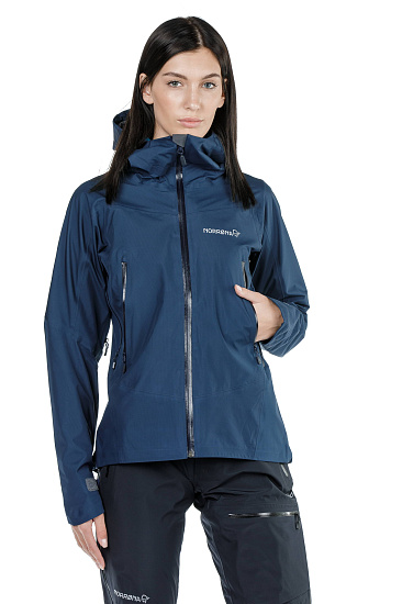 Куртка женская Norrona Falketind Gore-Tex Indigo Night - Фото 6 большая
