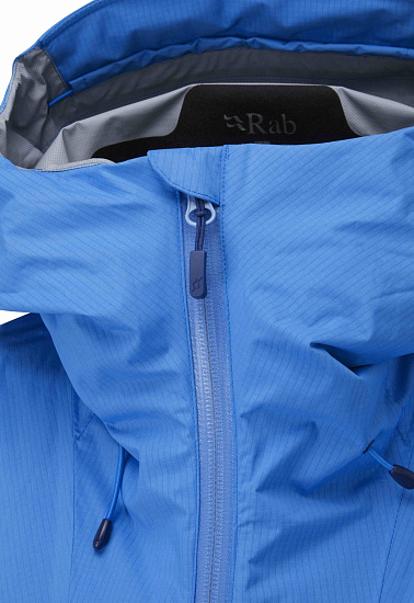 Куртка женская Rab Downpour Plus 2.0 Alaska Blue - Фото 3 большая