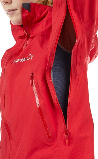 Куртка женская Norrona Falketind Gore-Tex True Red - Фото 10 большая