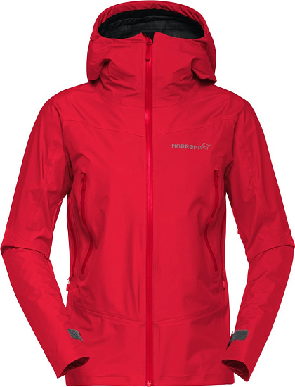 Куртка женская Norrona Falketind Gore-Tex True Red - Фото 1 большая