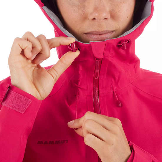 Куртка женская Mammut Ridge HS Hooded Dragon Fruit - Фото 5 большая