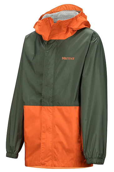 Куртка детская Marmot Boy's PreCip Eco Crocodile/Mandarin Orange - Фото 3 большая