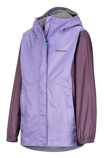 Куртка детская Marmot Girl's PreCip Eco Paisley Purple/Vintage Violet - Фото 3 большая