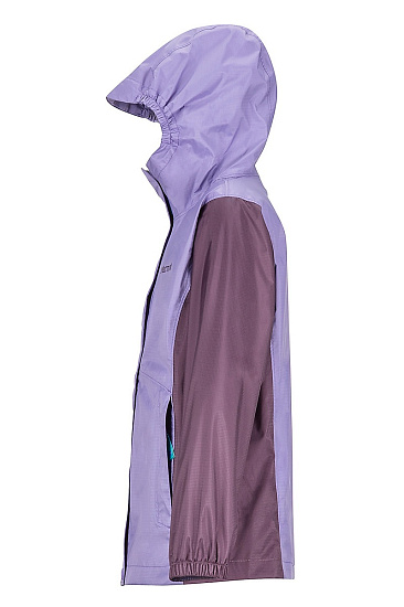 Куртка детская Marmot Girl's PreCip Eco Paisley Purple/Vintage Violet - Фото 4 большая