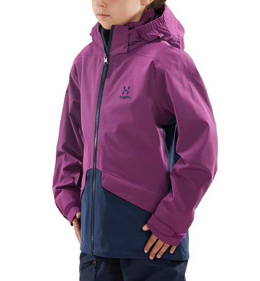 Куртка детская Haglofs Mila Lilac/Tarn Blue - Фото 3 большая