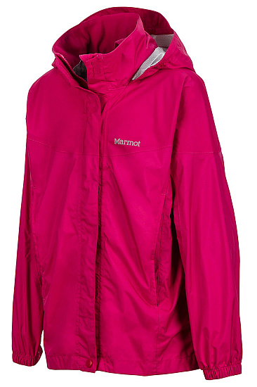 Куртка детская Marmot Girl's PreCip Sangria - Фото 3 большая