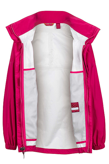 Куртка детская Marmot Girl's PreCip Sangria - Фото 4 большая