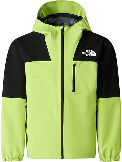 Куртка детская The North Face Hike Packable Shell Tnf Black/Fizz Lime - Фото 1 большая