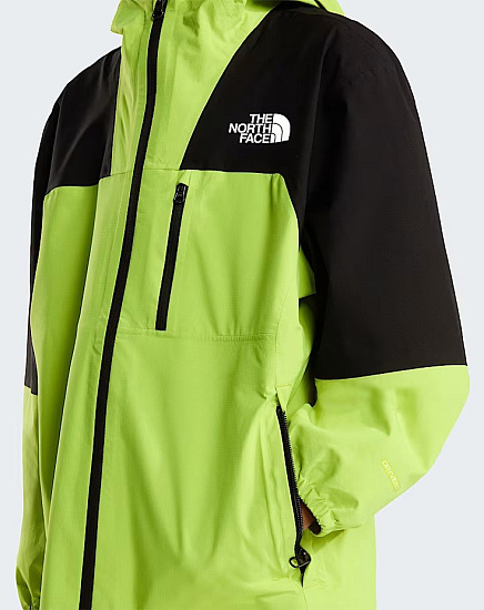 Куртка детская The North Face Hike Packable Shell Tnf Black/Fizz Lime - Фото 8 большая