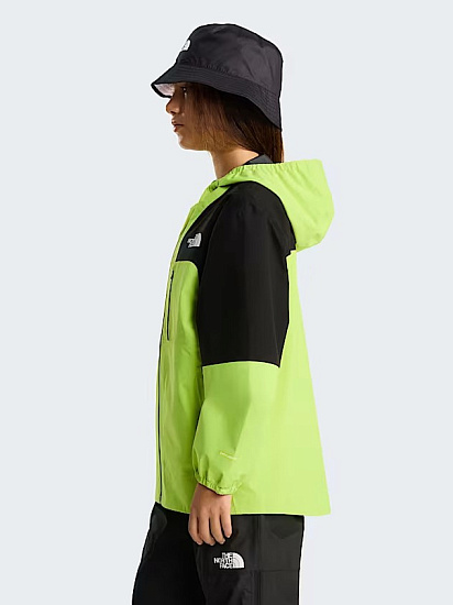 Куртка детская The North Face Hike Packable Shell Tnf Black/Fizz Lime - Фото 13 большая