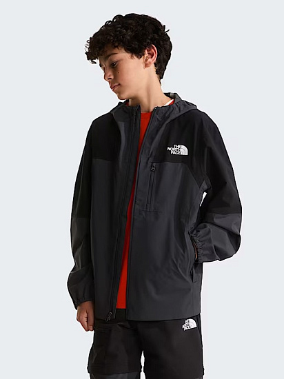 Куртка детская The North Face Hike Packable Shell Tnf Black/Asphalt Grey - Фото 4 большая