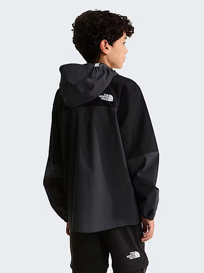 Куртка детская The North Face Hike Packable Shell Tnf Black/Asphalt Grey - Фото 6 большая