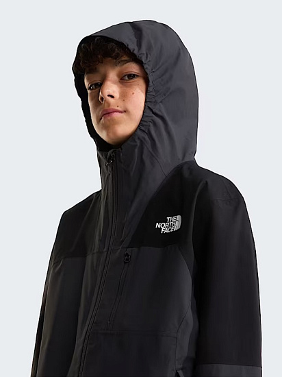 Куртка детская The North Face Hike Packable Shell Tnf Black/Asphalt Grey - Фото 7 большая