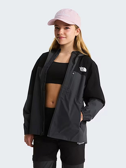 Куртка детская The North Face Hike Packable Shell Tnf Black/Asphalt Grey - Фото 11 большая
