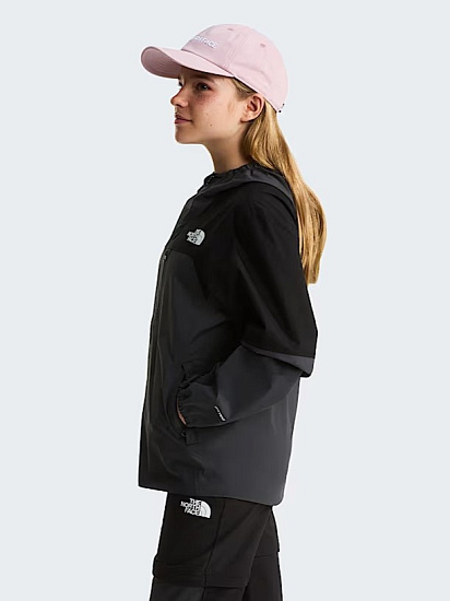 Куртка детская The North Face Hike Packable Shell Tnf Black/Asphalt Grey - Фото 12 большая