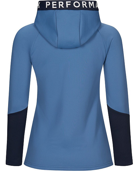 Куртка женская Peak Performance Rider Zip Hoodie Dark Haze/Blue Shadow - Фото 2 большая