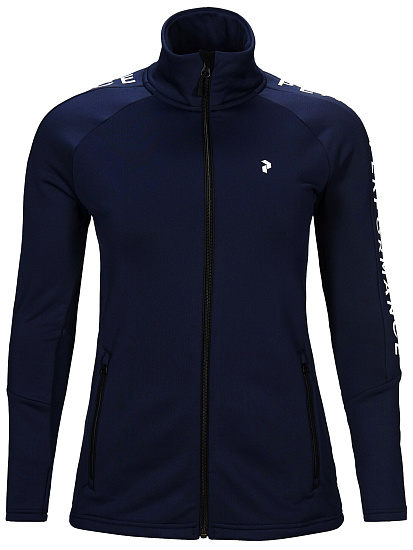 Куртка женская Peak Performance Rider Zip Blue Shadow - Фото 5 большая
