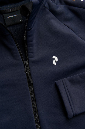 Куртка женская Peak Performance Rider Zip Blue Shadow - Фото 2 большая