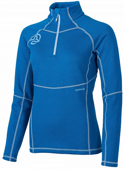 Куртка женская Ternua Momhill 1/2 Zip Deep Mediteraneen - Фото 1 большая