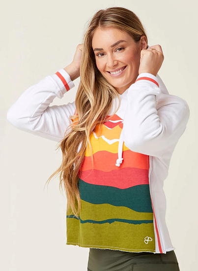 Толстовка женская Krimson Klover Julia Hoodie Landscape Coral - Фото 2 большая