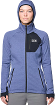 Куртка женская Mountain Hardwear Polartec Power Grid Full Zip Hoody Lapis Dusk Gradient Print