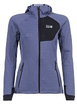 Куртка женская Mountain Hardwear Polartec Power Grid Full Zip Hoody Lapis Dusk Gradient Print