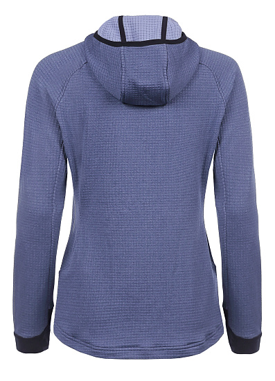 Куртка женская Mountain Hardwear Polartec Power Grid Full Zip Hoody Lapis Dusk Gradient Print - Фото 2 большая