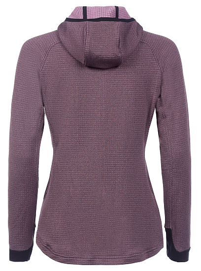 Куртка женская Mountain Hardwear Polartec Power Grid Full Zip Hoody Blackberry - Фото 2 большая